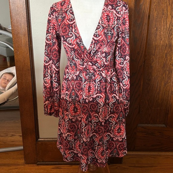 Anthropologie Dresses & Skirts - MAEVE by ANTHROPOLOGIE Paisley Dress Pink/Purple size Small